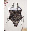 image:imageGORGLITTER Womens Cheetah Leopard Print Monokini One Piece Swimsuit Modest Cheeky Tummy Control Bathing Suit SwimwearBlack