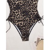 image:imageGORGLITTER Womens Cheetah Leopard Print Monokini One Piece Swimsuit Modest Cheeky Tummy Control Bathing Suit SwimwearBlack
