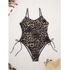 image:imageGORGLITTER Womens Cheetah Leopard Print Monokini One Piece Swimsuit Modest Cheeky Tummy Control Bathing Suit SwimwearBlack