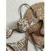 image:imageGORGLITTER Womens Crochet Flower High Waisted Bikini Sets Cute Y2K String Thong Sexy Swimsuit 2 Piece Bathing SuitsBrown
