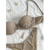 image:imageGORGLITTER Womens Cute Polka Dots Bikini Sets Y2k Push Up Underwire High Cut Thong Swimsuits Two Piece Bathing SuitKhaki