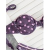 image:imageGORGLITTER Womens Cute Polka Dots Bikini Sets Y2k Push Up Underwire High Cut Thong Swimsuits Two Piece Bathing SuitPurple