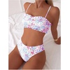 image:imageGORGLITTER Womens Floral Tankini Swimsuits High Waisted Bikini Sets Summer Ruffle Bathing Suits Two Piece Swim Suit