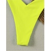 image:imageGORGLITTER Womens Flower High Waisted Bikini Sets Cute Y2K Halter Thong Swimsuit Neon 2 Piece Bathing Suits BeachwearYellow