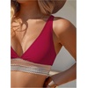image:imageGORGLITTER Womens High Cut High Waisted Bikini Cheeky Sexy Halter Swimsuit Tummy Control Bathing Suits 2026 SummerBurgundy
