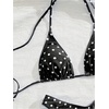 image:imageGORGLITTER Womens Polka Dots Cheeky Bikini High Cut Thong Halter Triangle Swimsuit 2 Piece Bathing Sui Beach Outfits 2026Black