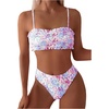 image:imageGORGLITTER Womens Floral Tankini Swimsuits High Waisted Bikini Sets Summer Ruffle Bathing Suits Two Piece Swim Suit