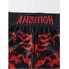 image:imageGORGLITTER Mens Anime Running Workout Gym Shorts Color Block Graphic Soccer Muay Thai Boxing ShortsBlack
