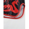 image:imageGORGLITTER Mens Anime Running Workout Gym Shorts Color Block Graphic Soccer Muay Thai Boxing ShortsBlack