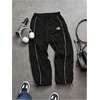 image:imageGORGLITTER Mens Baggy Track Pants Y2K Wide Leg Hip Hop Streetwear Parachute Trousers with PocketsBlack