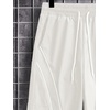 image:imageGORGLITTER Mens Baggy Wide Leg Cargo Pants Loose Streetwear Pants Trousers Parachute Pants SweatpantsBeige