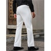 image:imageGORGLITTER Mens Bell Bottom Pants 70s Disco Dress Pants Vintage Flared Office Work Casual Bootcut TrousersWhite