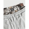 image:imageGORGLITTER Mens Camo Sweat Shorts Double Waisted Graphic Running Gym Athletic Workout Shorts CasualGrey
