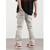 image:imageGORGLITTER Mens Cargo Work Pants Flared Jeans Baggy Wide Leg Bell Bottom Casual Hiking Stacked Joggers Trousers StreetwearBeige