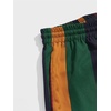 image:imageGORGLITTER Mens Color Block Striped Workout Cool Shorts Drawstring Waist Gym Shorts with Pockets