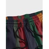 image:imageGORGLITTER Mens Color Block Striped Workout Cool Shorts Drawstring Waist Gym Shorts with Pockets