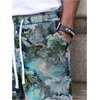 image:imageGORGLITTER Mens Floral Graphic Shorts Summer Festival Straight Leg Drawstring Vacation Beach ShortsBlue