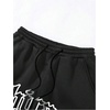 image:imageGORGLITTER Mens Graphic Baggy Sweatpants Y2K Bear Print Wide Leg Casual Workout Pants Athletic Uncuffed TrousersBlack Graphic