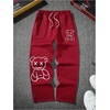image:imageGORGLITTER Mens Graphic Baggy Sweatpants Y2K Bear Print Wide Leg Casual Workout Pants Athletic Uncuffed TrousersBurgundy