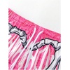 image:imageGORGLITTER Mens SkullHand Graphic Basketball Shorts with Liner 2 in 1 Drawstring Waist Workout Athletic ShortsPink