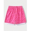image:imageGORGLITTER Mens SkullHand Graphic Basketball Shorts with Liner 2 in 1 Drawstring Waist Workout Athletic ShortsPink