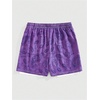 image:imageGORGLITTER Mens SkullHand Graphic Basketball Shorts with Liner 2 in 1 Drawstring Waist Workout Athletic ShortsPurple