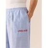 image:imageGORGLITTER Mens Striped Baggy Pants Wide Leg Flare Graphic Colorblock Track TrousersLight Blue