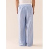 image:imageGORGLITTER Mens Striped Baggy Pants Wide Leg Flare Graphic Colorblock Track TrousersLight Blue
