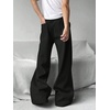image:imageGORGLITTER Mens Wide Leg Sweatpants Baggy Oversized Flared Bell Bottom Loose Streetwear Track Pants TrousersBlack