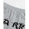 image:imageGORGLITTER Mens Y2K Graphic Baggy Sweatpants Drawstring Waist Wide Leg Jogger Pants Streetwear with PocketsGrey