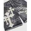 image:imageGORGLITTER Mens Y2k Graphic Retro Denim Shorts Jean Grunge Hip Hop Distressed Streetwear Straight Leg Jorts