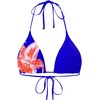 image:imageGORGLITTER Womens 3 Piece Bikini Set Floral Print Halter Top Swimsuits String Thong Bathing Suit with Beach CoverupsBlue and Red