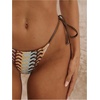 image:imageGORGLITTER Womens Crochet Bathing Bottom Striped Cheeky Tie Side High Cut Low Rise Bikini Bottom Swimsuit Only SwimwearMulticolor