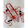image:imageGORGLITTER Womens Striped High Waisted Bikini Sets Cute Cheeky Triangle String Thong Swimsuit Bathing Suit 2 PieceRed and White
