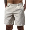 image:imageGORGLITTER Mens Pleated Dress Shorts Summer Business Casual Wide Leg Work Office Shorts Beach Vacation Holiday OutfitsSolid Khaki