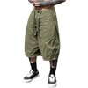 image:imageGORGLITTER Mens Summer Cargo Shorts Elastic High Waist Wide Leg Athletic Gym Basketball Drawstring Workout ShortsArmy Green