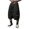 image:imageGORGLITTER Mens Summer Cargo Shorts Elastic High Waist Wide Leg Athletic Gym Basketball Drawstring Workout ShortsBlack