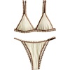 image:imageGORGLITTER Womens 2 Piece Bikini Sets Sexy Thong amp GString Swimwear High Waisted Spaghetti Strap Cheeky SwimsuitBeige