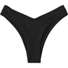 image:imageGORGLITTER Womens Cheeky Thong Bikini High Cut Bathing Suit Bottoms V Cut Swimsuit BottomBlack