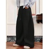 image:imageGORGLITTER Mens Baggy Sweatpants Wide Leg Barrel Elastic Waist Drawstring Casual Loose Joggers Track PantBlack
