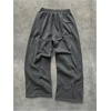 image:imageGORGLITTER Mens Baggy Sweatpants Wide Leg Drawstring Streetwear Casual Y2k Barrel Track Pants with Pockets