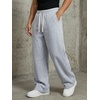 image:imageGORGLITTER Mens Baggy Wide Leg Sweatpants Oversized Track Pants Drawstring Y2K Casual Trousers with PocketsBeige