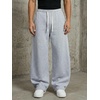 image:imageGORGLITTER Mens Baggy Wide Leg Sweatpants Oversized Track Pants Drawstring Y2K Casual Trousers with PocketsBeige