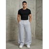 image:imageGORGLITTER Mens Baggy Wide Leg Sweatpants Oversized Track Pants Drawstring Y2K Casual Trousers with PocketsBeige