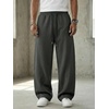 image:imageGORGLITTER Mens Baggy Wide Leg Sweatpants Oversized Track Pants Drawstring Y2K Casual Trousers with PocketsDark Grey