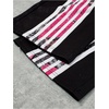 image:imageGORGLITTER Mens Double Waisted Baggy Pants Y2K Striped Side Wide Leg Sweatpants Gym Athletic Workout Track PantsBlack