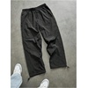 image:imageGORGLITTER Mens Embroidered Barrel Sweat Pants High Waist Wide Leg Gym Sweatpants Baggy Workout PantsBlack Graphic