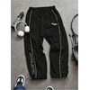image:imageGORGLITTER Mens Embroidered Barrel Sweat Pants High Waist Wide Leg Gym Sweatpants Baggy Workout PantsBlack Graphic