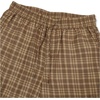 image:imageGORGLITTER Mens Gingham Baggy Cargo Pants Drawstring Waist Plaid Wide Leg Trousers Pants with PocketsKhaki