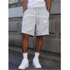 image:imageGORGLITTER Mens Gym Workout Shorts Graphic Running Athletic Straight Leg Casual Track Shorts Summer Vacation